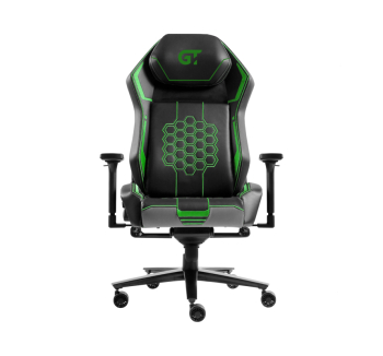 Кресло геймерское GT Racer X-5348 Зеленый (Черный PU/Зеленый PU)