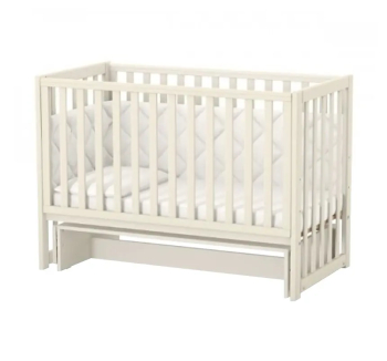 Ліжко для немовлят Верес ЛД13 13.1.1.20 з маятником без шухляди 40.1.0 120x60 Бежевий (Слонова кістка Cлонова кістка) фото-1