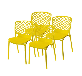 Комплект стільців АКЛАС Фрайдей PL 4 шт Жовтий (Жовтий) фото-1