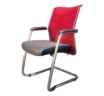 Кресло конференционное AMF Аэро CF Серый (Серый Красный) фото-1