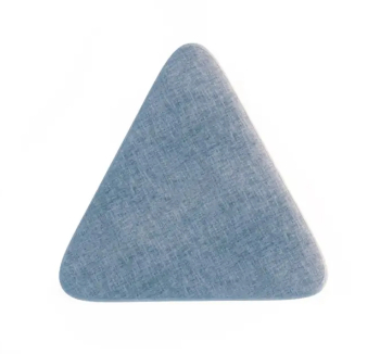 Пуф Wudus треугольный Plump 80x72 Синий (Magic Grey Blue Ткань) фото-2