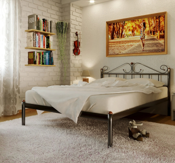 Ліжко Метакам Rosana-1 200x120 Сірий (Шагрень сіра) фото-2