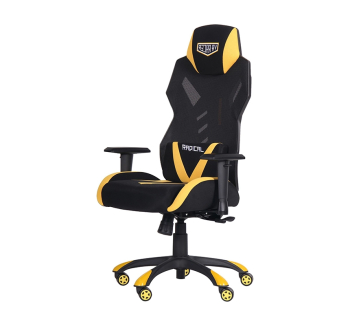 Кресло геймерское AMF VR Racer Radical Wrex Черный (Черный/Желтый) фото-1