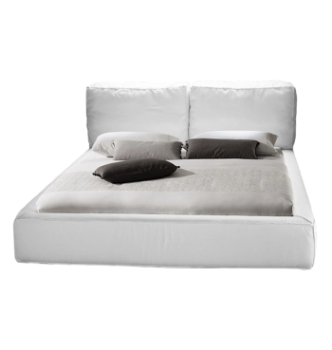 Ліжко DLS Ніколь 200x160 Сірий (Флай 2200 Білий) фото-1