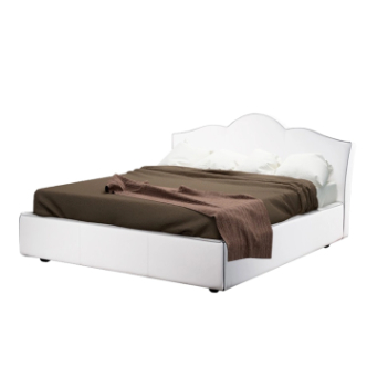 Кровать DLS Корона 200x140 Белый (ZEUS DELUXE snow Венге) фото-1