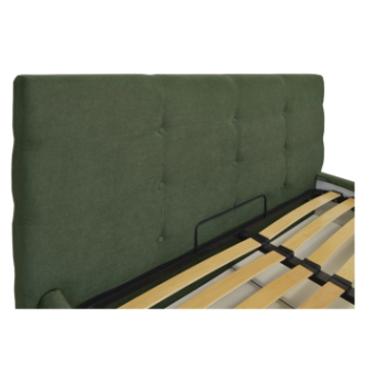 Кровать RICHMAN Манчестер Стандарт 190(200)x180 Зеленый (Флай 2235 Черный Пуговицы) фото-1