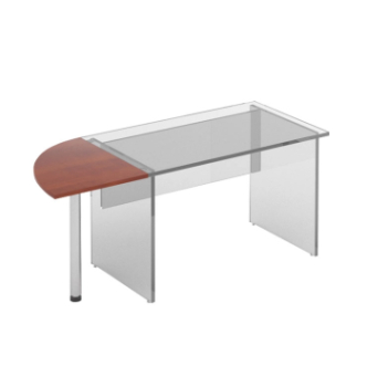 Стол приставной M-Concept Серия Атрибут A1.56.55 55x55 Красный (Яблоня Локарно) фото-1