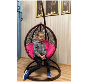 Кресло подвесное Украинские Конструкции Детское Гарди Кидс со стойкой Серый (Серый Серая) фото-2