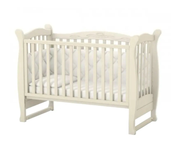 Кровать для новорожденных Верес ЛД15 15.3.1.1 120x60 Бежевый (Слоновая кость)