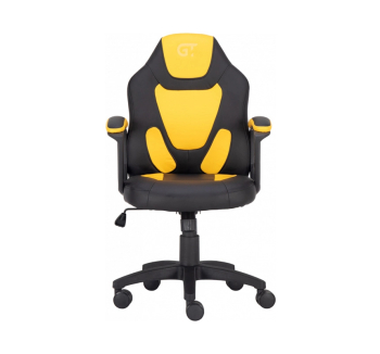 Кресло геймерское GT Racer X-1414 детское Желтый (Черный PU/Желтый PU) фото-2