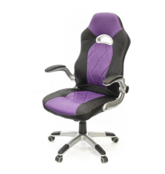 Кресло геймерское АКЛАС Форсаж 8 PL GTR TILT Фиолетовый (PU-черный/фиолетовый) фото-1