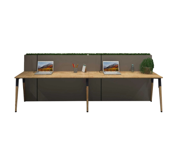 Комплект столов Salita Серия Compaund 35-25 L1350 Коричневый (Готланд Металл графит/дерево Серый Графит) фото-1