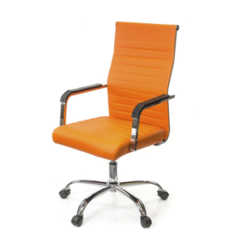 Кресло АКЛАС Кап FX СН TILT Оранжевый (PU orange) фото-1