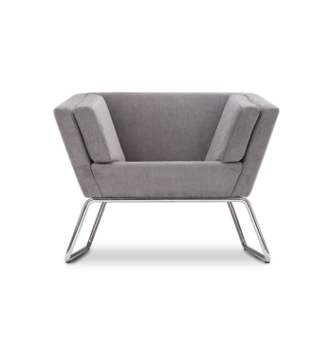 Кресло DLS Ривз-1-KС 100x80 Серый (Флай 2233 Серебро RAL-9006) фото-2