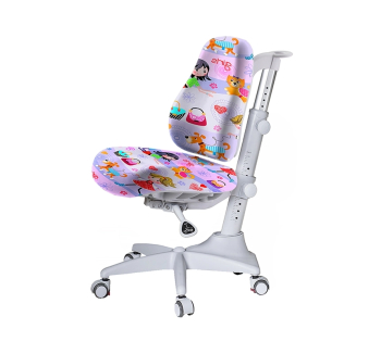 Крісло дитяче Mealux Match PL gray Принтовий (GL - Фіолетовий з дівчатками)