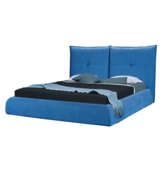 Ліжко DLS Спенсер 200x180 Синій (ZEUS DELUXE blue Венге) фото-1