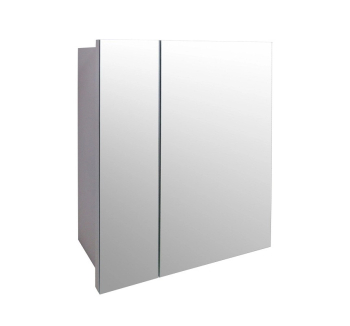 Шкаф верхний для ванной МАКСИ-МЕбель Ассоль зеркальный 50x12.6x75 Белый (Белый Зеркало) фото-1