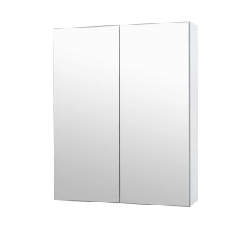 Шкаф верхний для ванной МАКСИ-МЕбель зеркальный Океан 65x15.5x60 Белый (Белый Зеркало) фото-1