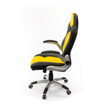 Кресло геймерское АКЛАС Форсаж 8 PL GTR TILT Желтый (PU-чёрный/желтый) фото-2