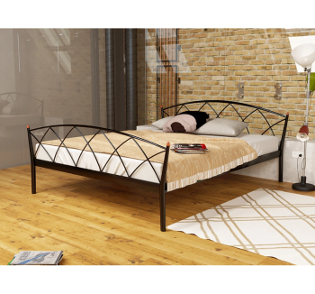Кровать Метакам Jasmine elegance-2 200x160 Серый (Алюминий) фото-2
