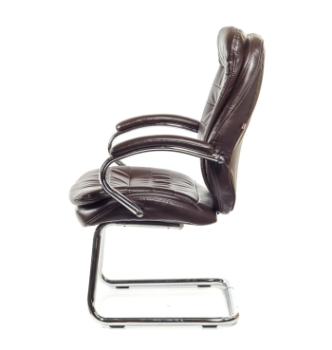 Кресло конференционное АКЛАС Валенсия CH CF Коричневый (PU-темно-коричневый) фото-2
