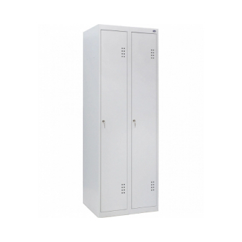 Шкаф гардероб УХЛ-МАШ ШО-400/2 80x50x180 Серый (RAL 7035) фото-1