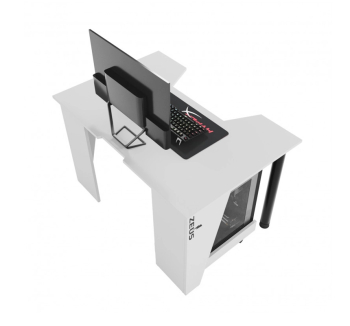 Стол геймерский ZEUS Gamer-4 Комплект 120x80 Серый (Бетон Белый) фото-2