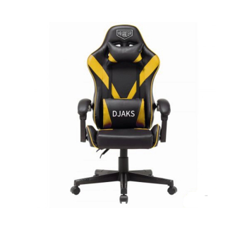 Кресло геймерское AMF VR Racer Dexter Djaks Желтый (PU Черный/Желтый) фото-2