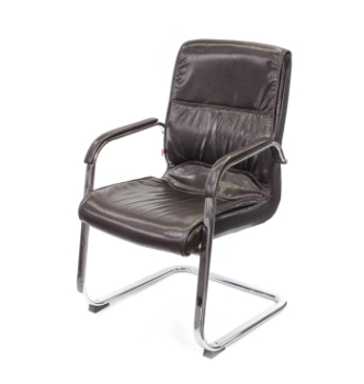 Кресло конференционное АКЛАС Спринг CH CF Коричневый (PU-темно-коричневый) фото-1
