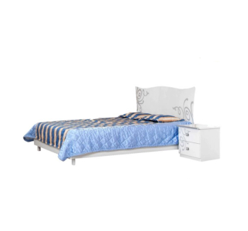 Ліжко Світ меблів 2-сп Феліція нова 200x160 Білий (Білий лак Дерев'яний) фото-1