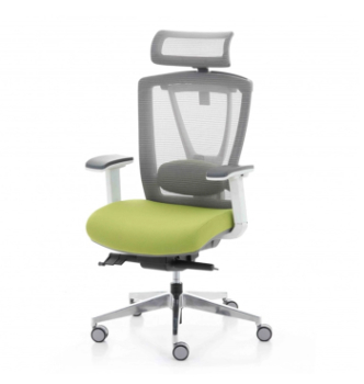 Крісло Kreslalux Ergo Chair 2 White Зелений (Сірий/Зелений) фото-1