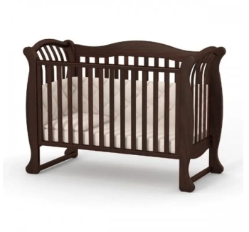 Кровать для новорожденных Верес ЛД19 19.3.1.1 120x60 Коричневый (Орех)