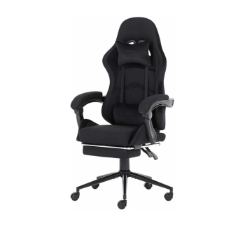 Кресло геймерское GT Racer X-2324 Черный (Черная замша) фото-1