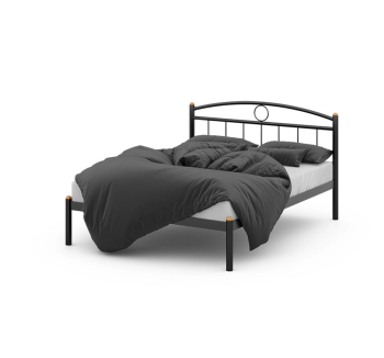 Кровать Метакам Inga 190x140 Черный (Черный матовый) фото-1