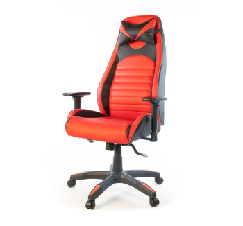Кресло геймерское АКЛАС Хазард PL ANF Красный (PU-черный/красный) фото-1