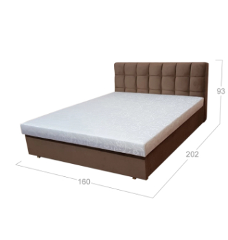 Кровать Катунь Орнелла С 190x160 Фиолетовый (BINGO PLUM) фото-2