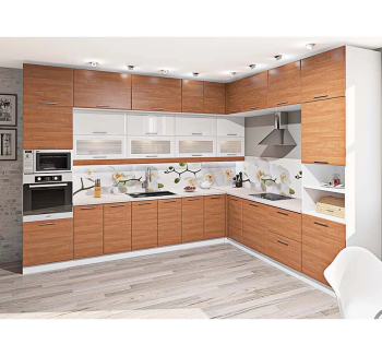 Тумба верхняя кухонная Комфорт Мебель Модульные кухни Хай-тек В60.92.2СК Бар 60x32x92 Оранжевый (Оранжевый перл. глянец) фото-2