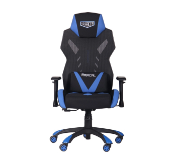 Кресло геймерское AMF VR Racer Radical Krios Черный (Черный/Синий) фото-2