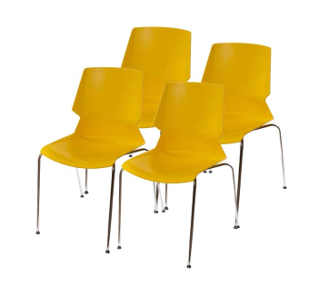 Комплект стільців АКЛАС Пекін CH 4 шт Жовтий (Жовтий) фото-1
