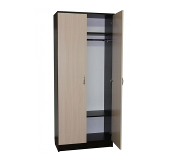 Шкаф гардероб NIKA Мебель ОН-23/2 70x60x190 Белый (Аляска белая РЕ) фото-2