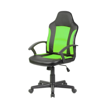 Кресло геймерское GoodWin Tifton Черный (Черный PU Зеленый)