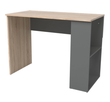 Стол для ноутбука NIKA Мебель Минивайт 23/1000 стандартный 100x50 Серый (Графит Дуб Сонома светлый)