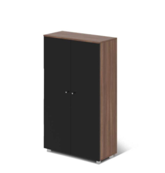 Шкаф гардероб M-Concept Серия Глосс G5.00.16+G4.10.03.G 89x40x154 Серый (Древесина графит (в))