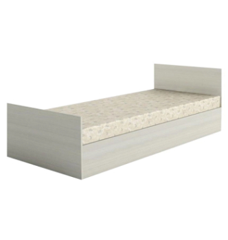 Кровать Тиса Мебель КР-100 190x80 Серый (Графит) фото-1