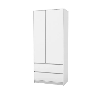 Шкаф гардероб Верес Берн 900 38.47.2 90x50.3x207 Белый (Белый) фото-1