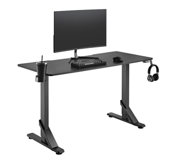 Стол геймерский OfficePro GMD215 с органайзером 136x60 Черный (Black) фото-2