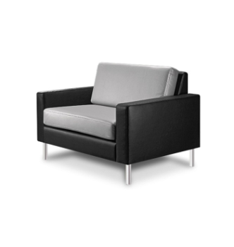 Кресло DLS Магнум-Н-760-НС 76x87 Черный (Флай 2230 Нержавеющая сталь)
