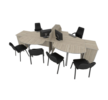 Комплект столов Тиса Мебель Комплект-03 Серый (Серый) фото-1