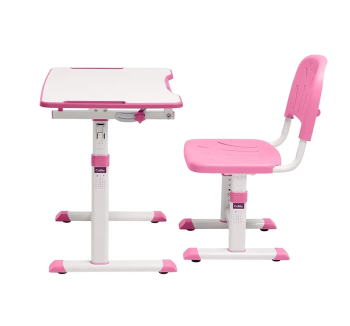 Комплект FunDesk Olea парта+стул Розовый (Розовый) фото-2