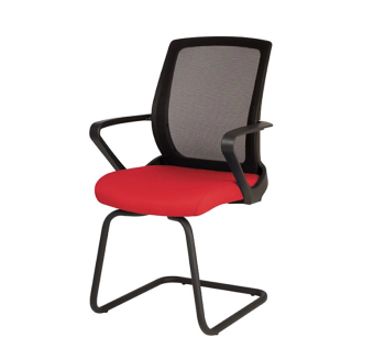 Кресло конференционное Новый Стиль Fly Lux CF Black Оранжевый (PR 5)